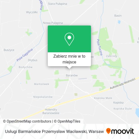 Mapa Usługi Barmańskie Przemysław Wacławski