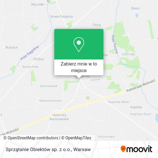 Mapa Sprzątanie Obiektów sp. z o.o.