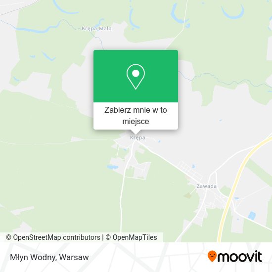 Mapa Młyn Wodny