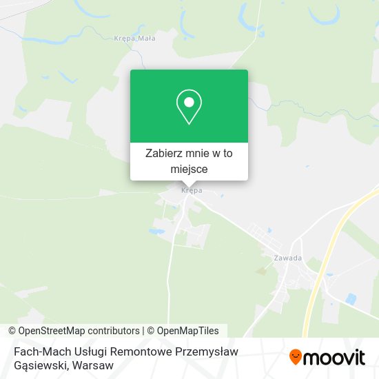 Mapa Fach-Mach Usługi Remontowe Przemysław Gąsiewski