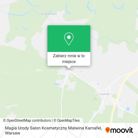 Mapa Magia Urody Salon Kosmetyczny Malwina Karnafel