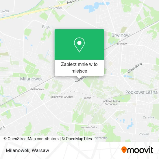 Mapa Milanowek