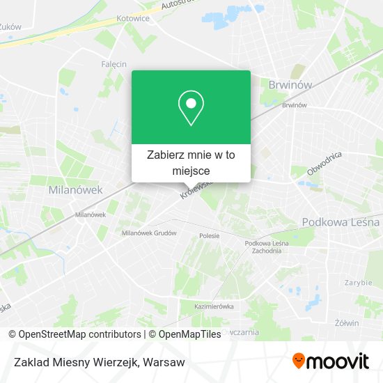 Mapa Zaklad Miesny Wierzejk