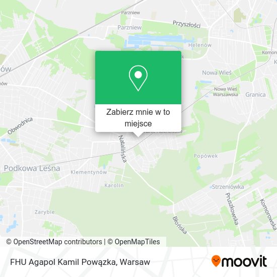 Mapa FHU Agapol Kamil Powązka