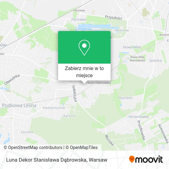 Mapa Luna Dekor Stanisława Dąbrowska