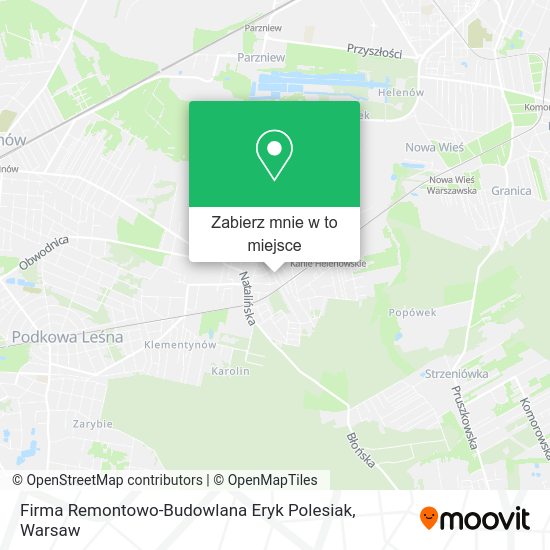 Mapa Firma Remontowo-Budowlana Eryk Polesiak