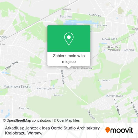 Mapa Arkadiusz Janczak Idea Ogród Studio Architektury Krajobrazu