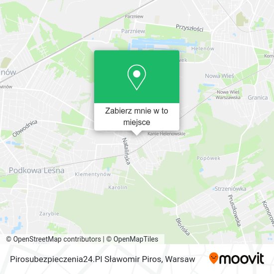 Mapa Pirosubezpieczenia24.Pl Sławomir Piros