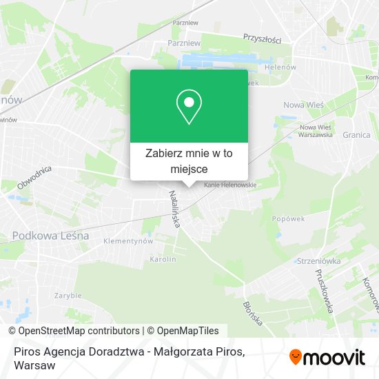 Mapa Piros Agencja Doradztwa - Małgorzata Piros