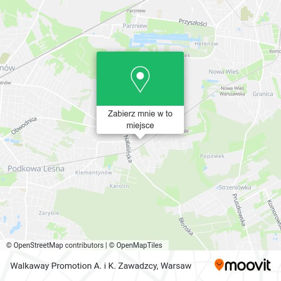 Mapa Walkaway Promotion A. i K. Zawadzcy