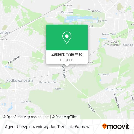 Mapa Agent Ubezpieczeniowy Jan Trzeciak