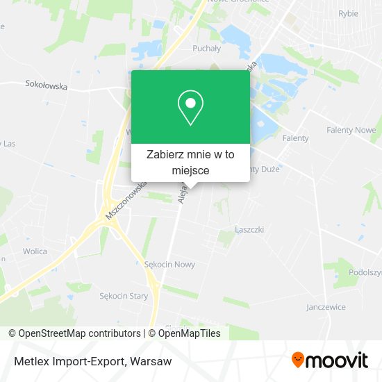 Mapa Metlex Import-Export