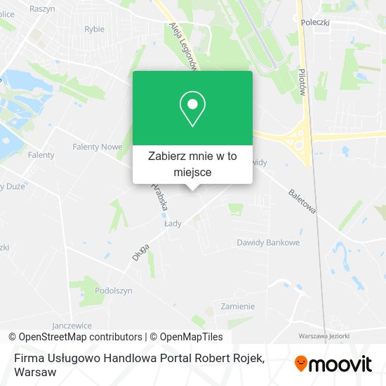 Mapa Firma Usługowo Handlowa Portal Robert Rojek