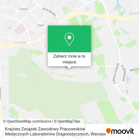 Mapa Krajowy Związek Zawodowy Pracowników Medycznych Laboratoriów Diagnostycznych