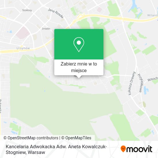 Mapa Kancelaria Adwokacka Adw. Aneta Kowalczuk-Stogniew