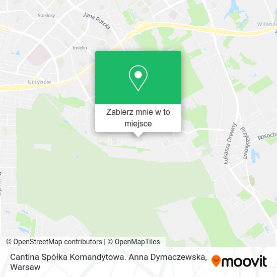 Mapa Cantina Spółka Komandytowa. Anna Dymaczewska