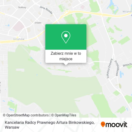 Mapa Kancelaria Radcy Prawnego Artura Binkowskiego