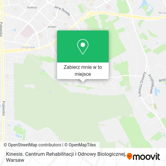 Mapa Kinesis. Centrum Rehabilitacji i Odnowy Biologicznej