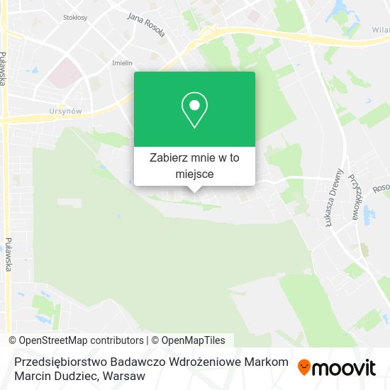 Mapa Przedsiębiorstwo Badawczo Wdrożeniowe Markom Marcin Dudziec