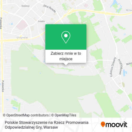 Mapa Polskie Stowarzyszenie na Rzecz Promowania Odpowiedzialnej Gry