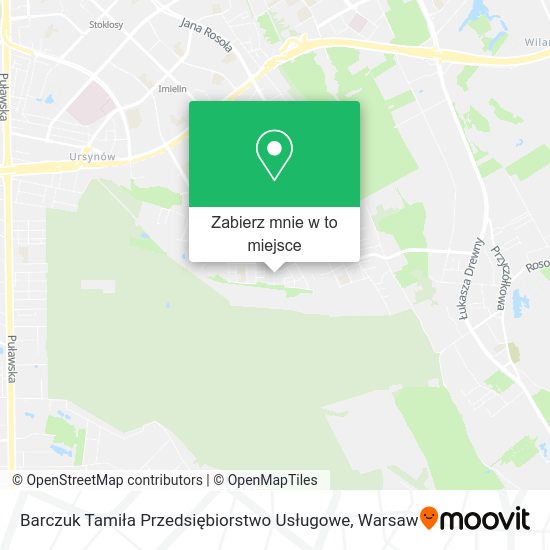 Mapa Barczuk Tamiła Przedsiębiorstwo Usługowe