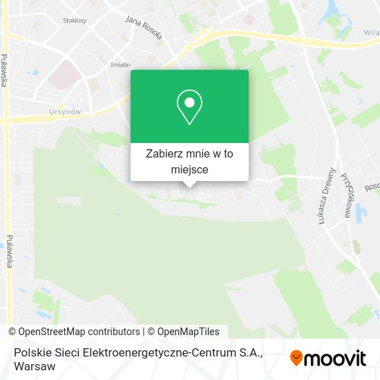 Mapa Polskie Sieci Elektroenergetyczne-Centrum S.A.