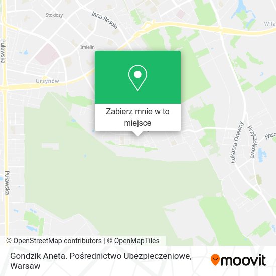 Mapa Gondzik Aneta. Pośrednictwo Ubezpieczeniowe