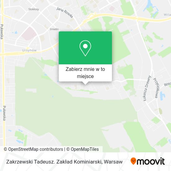 Mapa Zakrzewski Tadeusz. Zakład Kominiarski