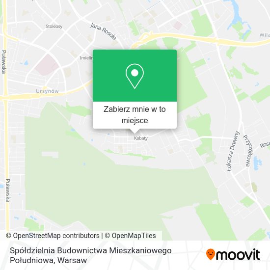 Mapa Spółdzielnia Budownictwa Mieszkaniowego Południowa