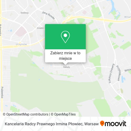 Mapa Kancelaria Radcy Prawnego Irmina Płowiec