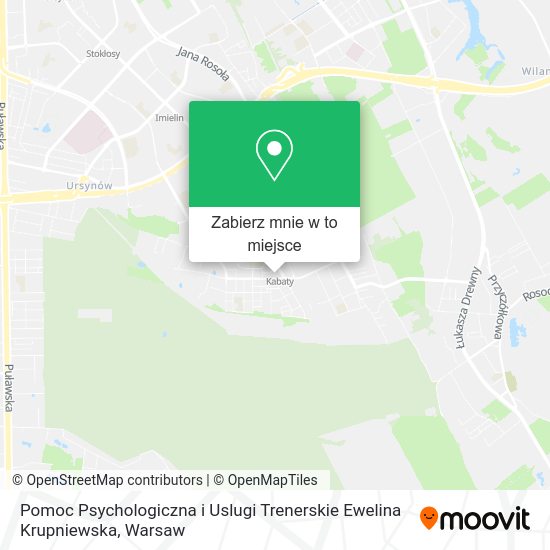 Mapa Pomoc Psychologiczna i Uslugi Trenerskie Ewelina Krupniewska