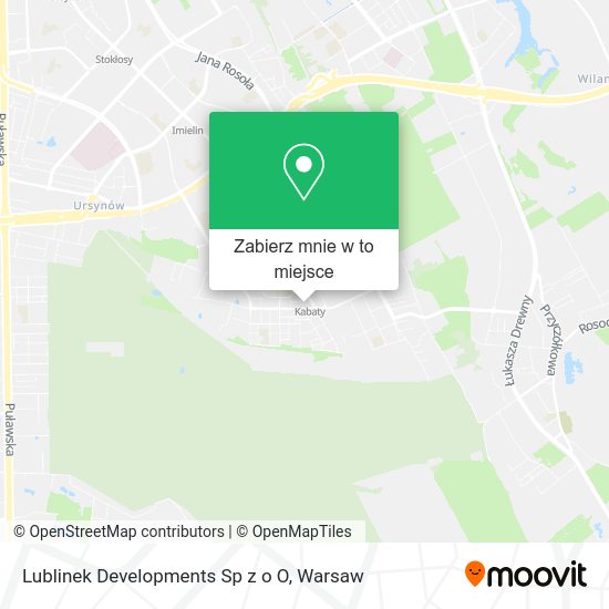 Mapa Lublinek Developments Sp z o O