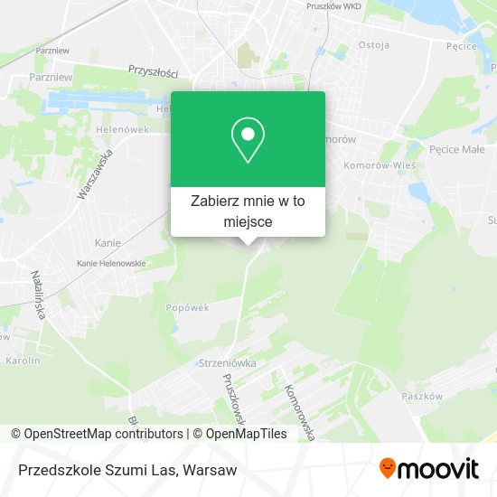 Mapa Przedszkole Szumi Las