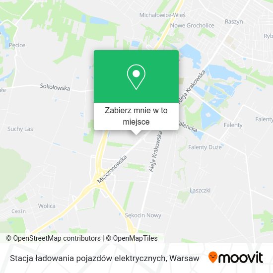 Mapa Stacja ładowania pojazdów elektrycznych