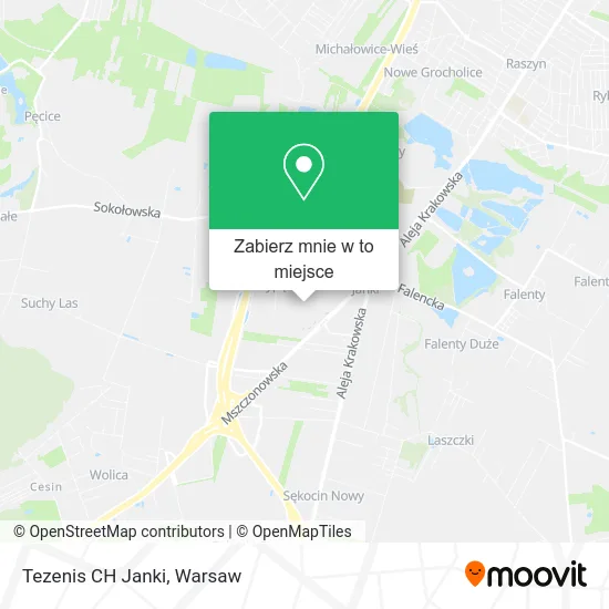 Mapa Tezenis CH Janki