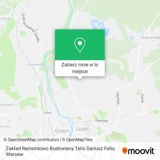 Mapa Zakład Remontowo Budowlany Telix Dariusz Felis