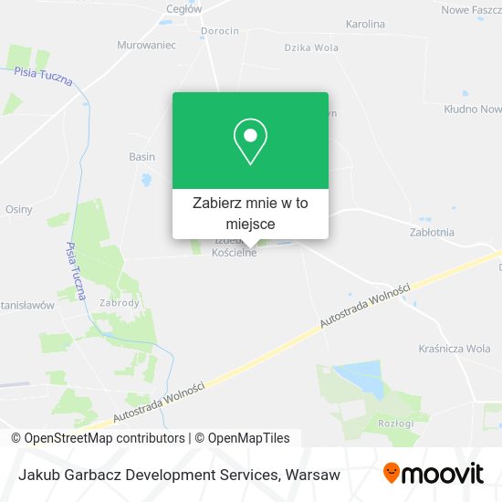 Mapa Jakub Garbacz Development Services