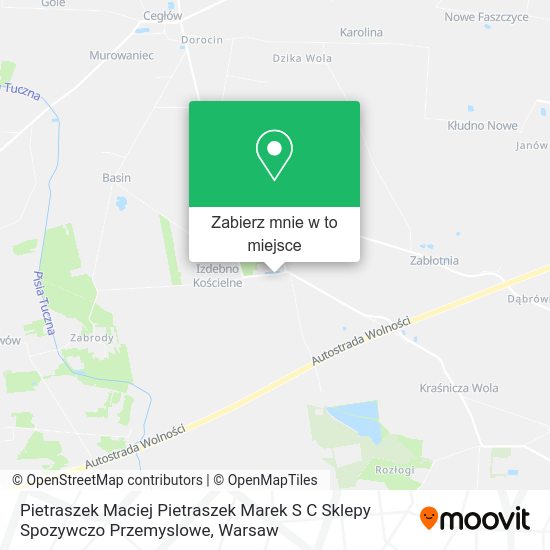 Mapa Pietraszek Maciej Pietraszek Marek S C Sklepy Spozywczo Przemyslowe