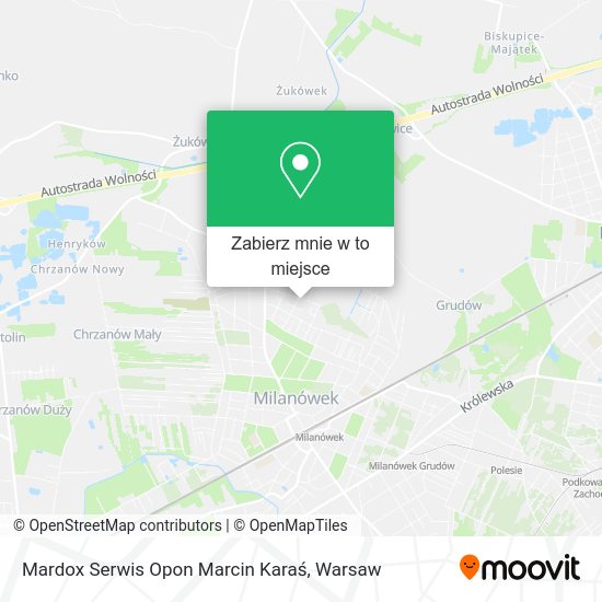 Mapa Mardox Serwis Opon Marcin Karaś