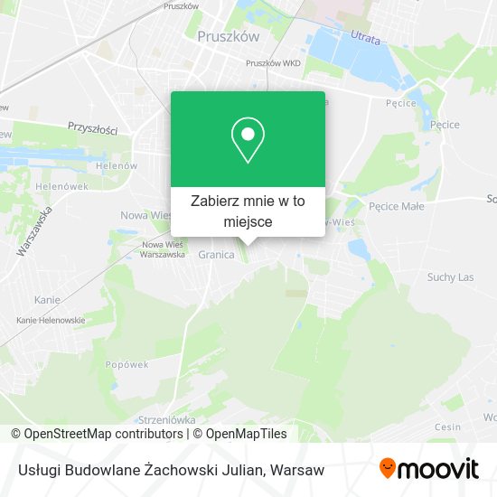 Mapa Usługi Budowlane Żachowski Julian