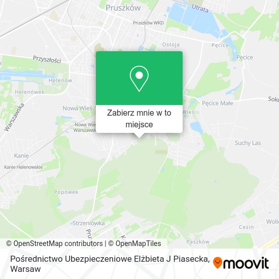 Mapa Pośrednictwo Ubezpieczeniowe Elżbieta J Piasecka