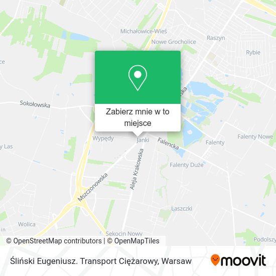 Mapa Śliński Eugeniusz. Transport Ciężarowy