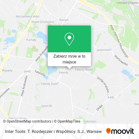 Mapa Intar Tools. T. Rozdejczer i Wspólnicy. S.J.