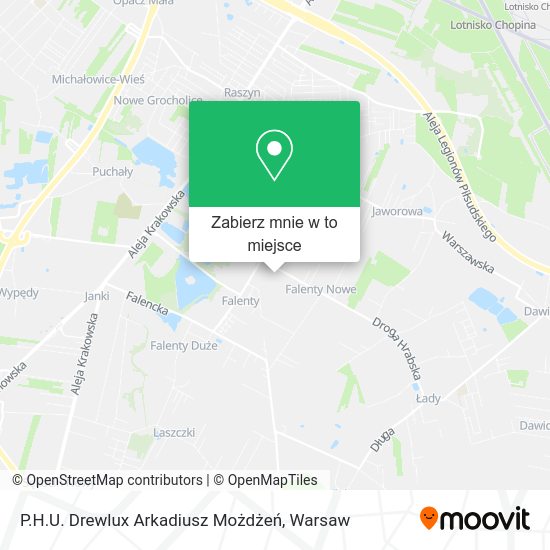 Mapa P.H.U. Drewlux Arkadiusz Możdżeń