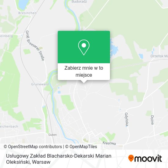 Mapa Usługowy Zakład Blacharsko-Dekarski Marian Oleksiński