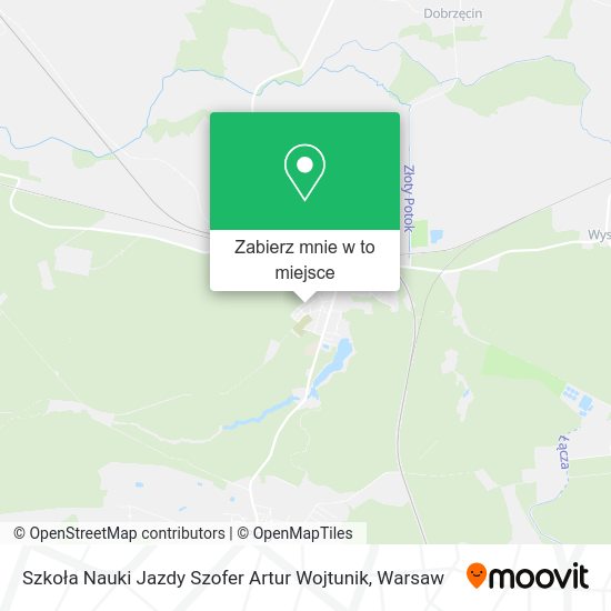 Mapa Szkoła Nauki Jazdy Szofer Artur Wojtunik