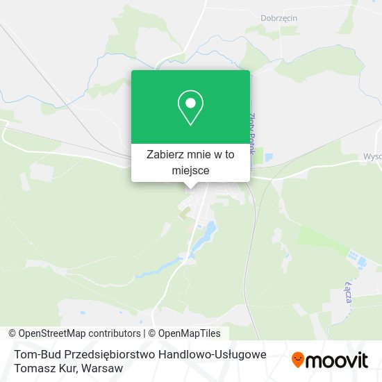 Mapa Tom-Bud Przedsiębiorstwo Handlowo-Usługowe Tomasz Kur