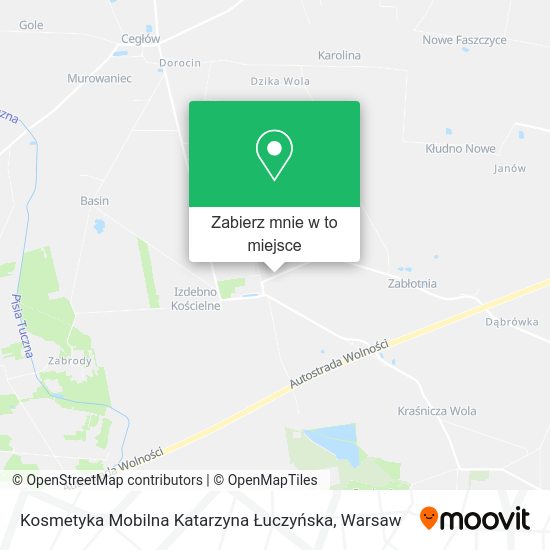 Mapa Kosmetyka Mobilna Katarzyna Łuczyńska