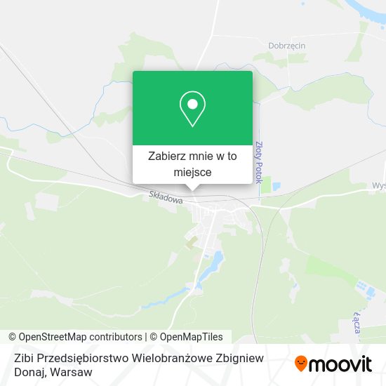 Mapa Zibi Przedsiębiorstwo Wielobranżowe Zbigniew Donaj