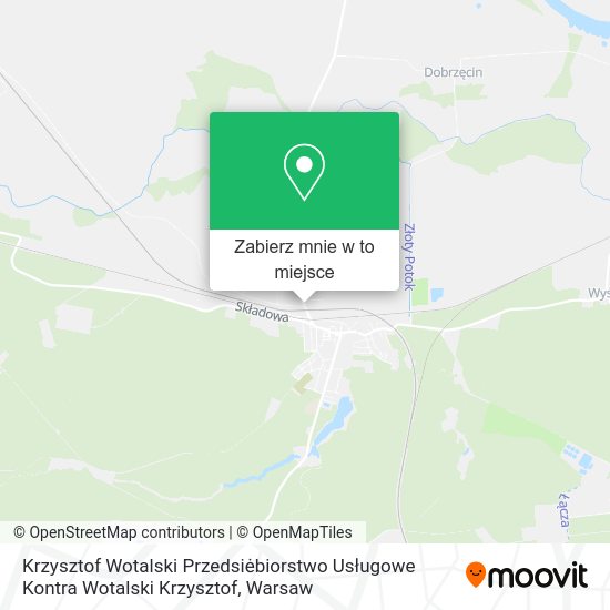 Mapa Krzysztof Wotalski Przedsiėbiorstwo Usługowe Kontra Wotalski Krzysztof